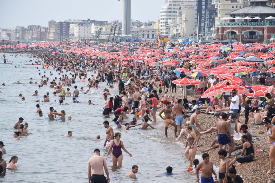 Brits have been warned off of swimming in the sea