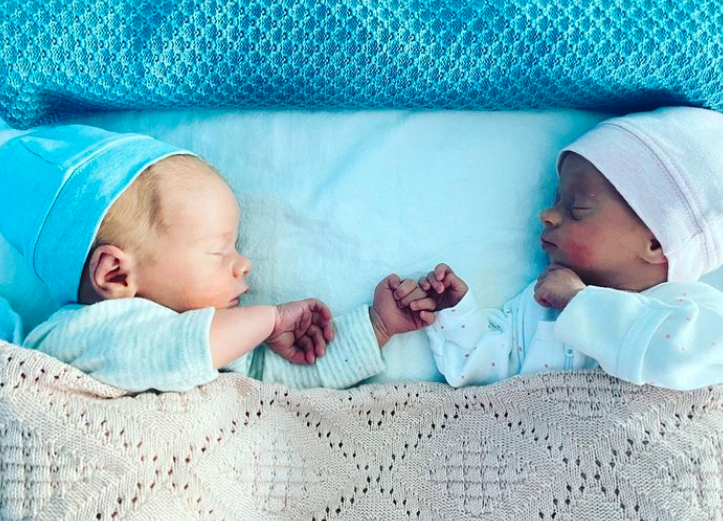 Matt has welcomed twins
