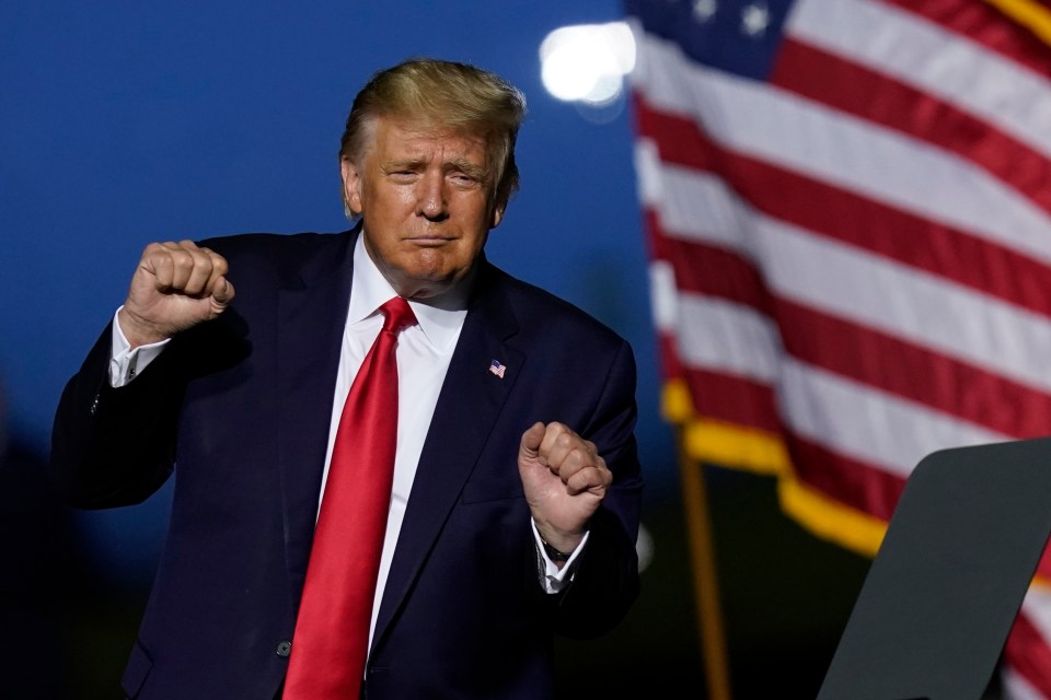 Donald Trump gave campaign rallies a little extra oomph with YMCA fist pumps and head nods