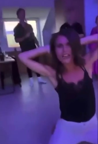 Leaked video showed her twerking with celeb pals