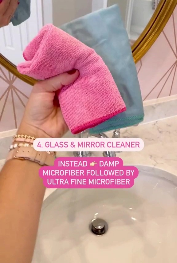 Many products can be swapped for dry or damp microfiber cloth