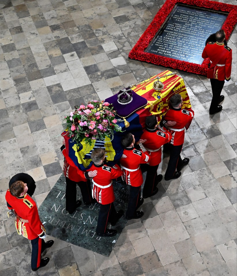 A photographer is hidden waiting to capture the most intimate moments of the Queen's funeral