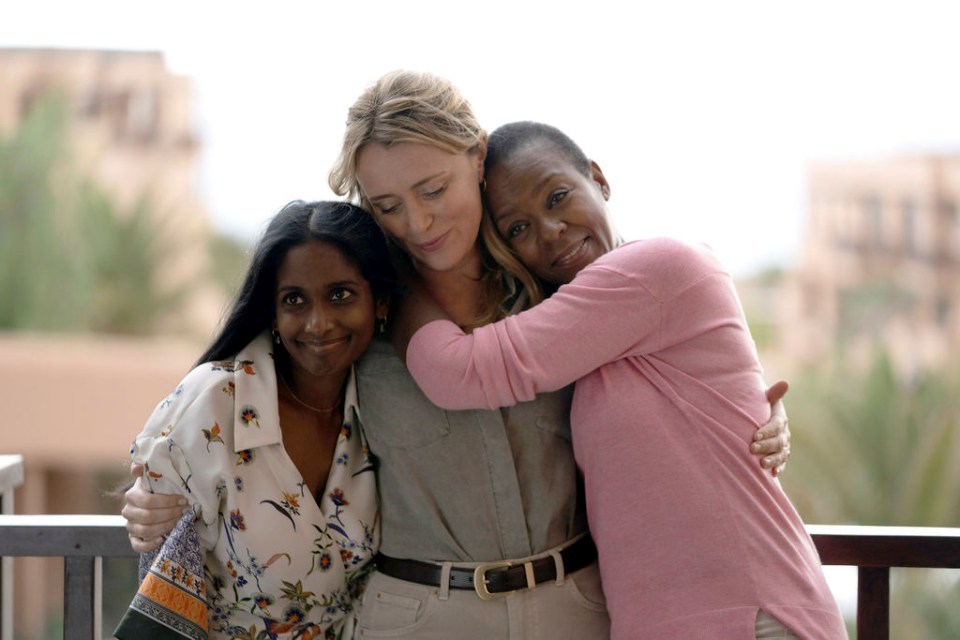 Keeley said of her latest character: 'She’s not particularly likeable, but that’s interesting' - pictured with Anneika Rose and Josette Simon as Miriam
