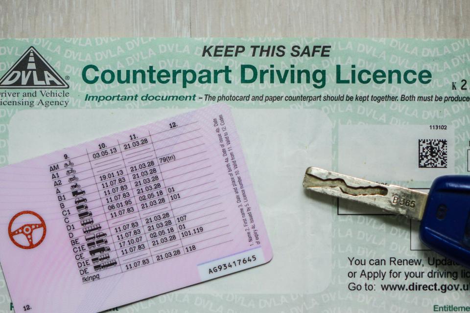 Check the back of your driving licence to ensure you are properly qualified to get behind the wheel