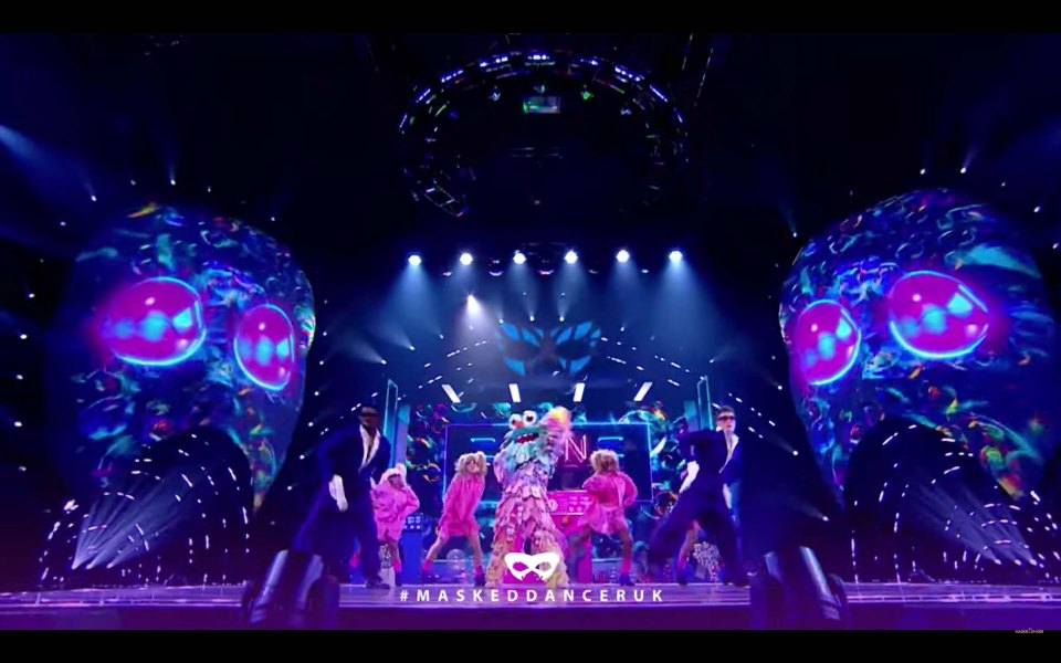 The colourful character performed its routine to What A Man Gotta Do, by the Jonas Brothers