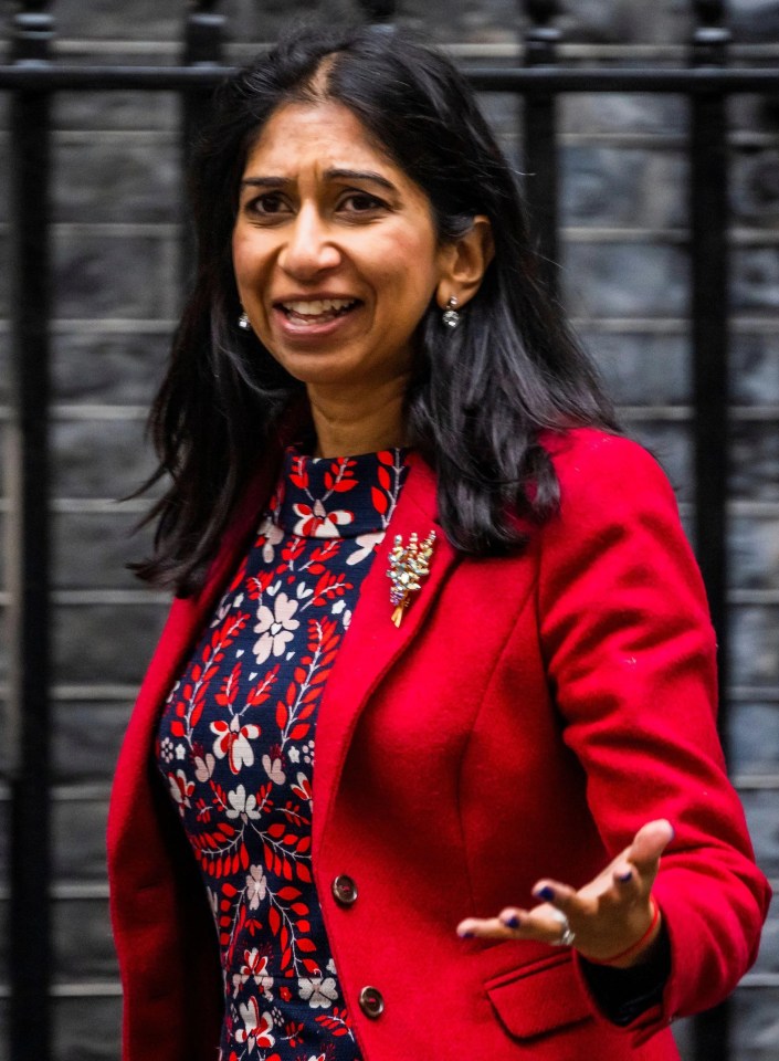 Suella Braverman blasted a police force after it defended the human rights of a vicious transgender paedophile
