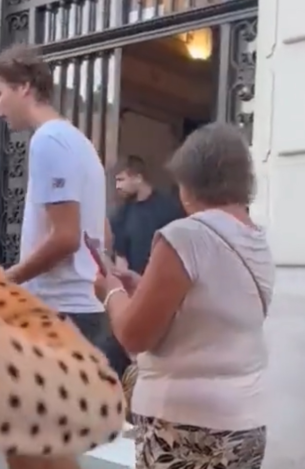Gerard Pique was spotted leaving a renowned law firm in Barcelona
