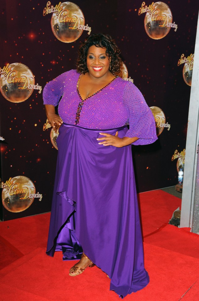 Alison at the red carpet launch for Strictly Come Dancing in 2014