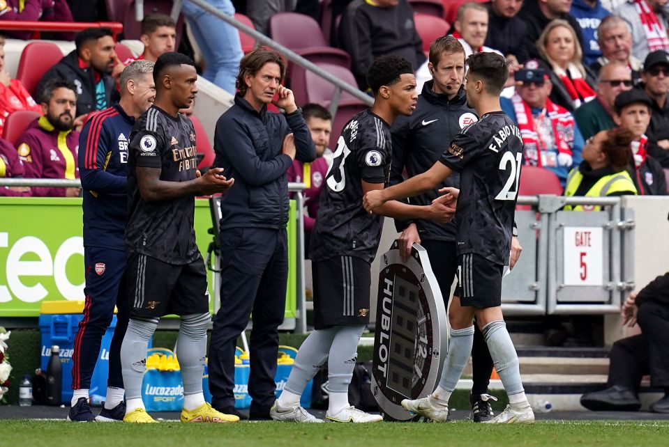 The moment Ethan Nwaneri made his debut