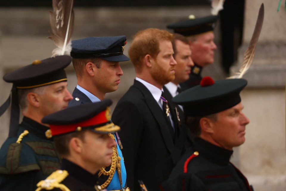 Prince Harry is wearing a morning suit with his medals for the Queen's funeral service