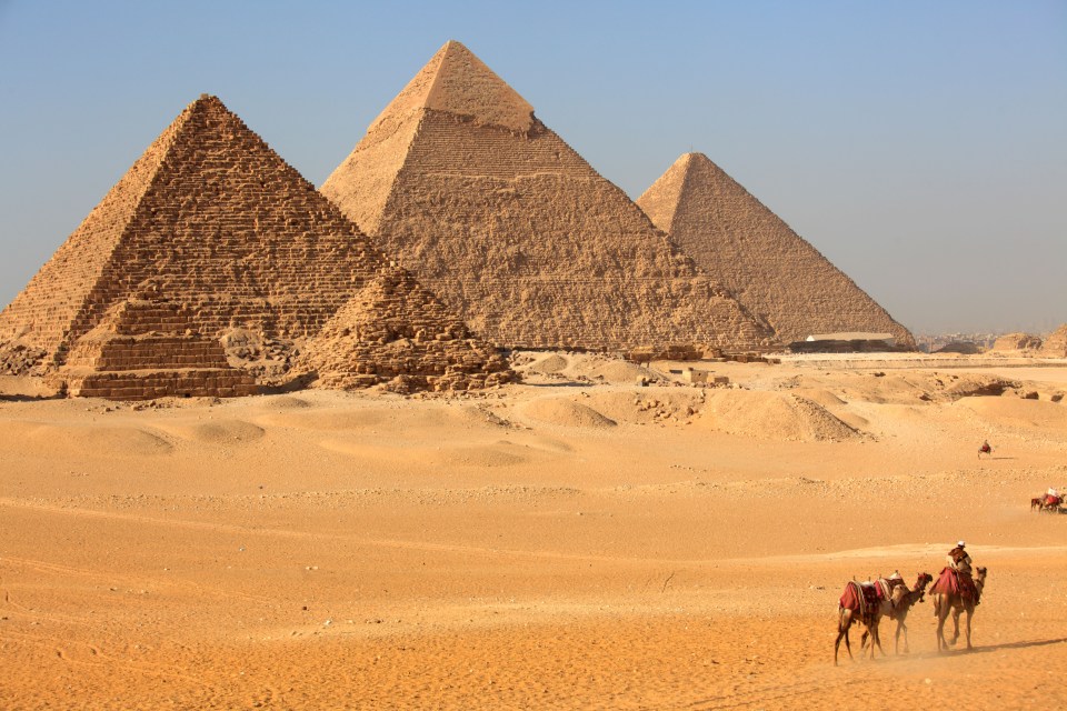 Tourists are not warned against visiting popular hotspots in Egypt, like Giza or Cairo