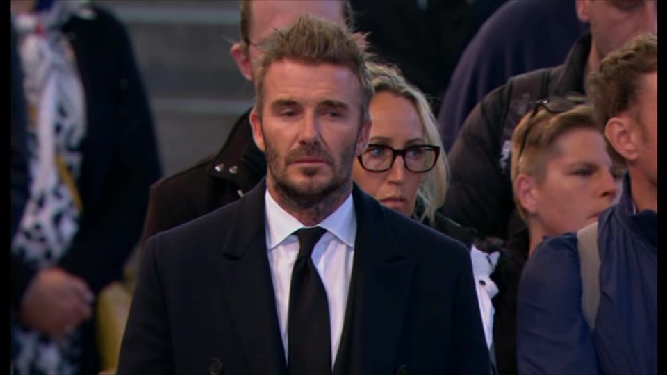 David paid an emotional tribute to the Queen on social media today