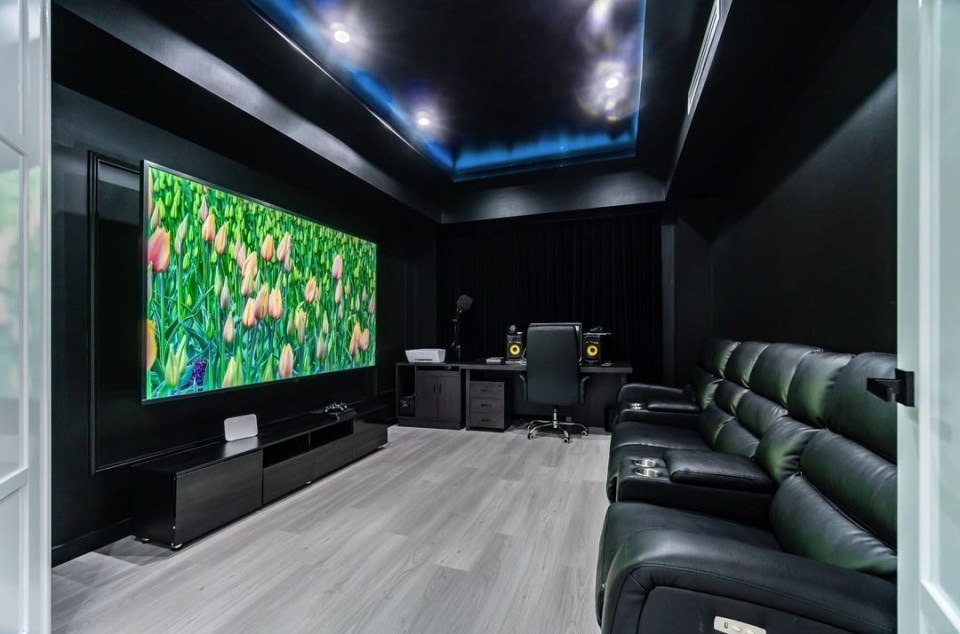 It has its own home cinema