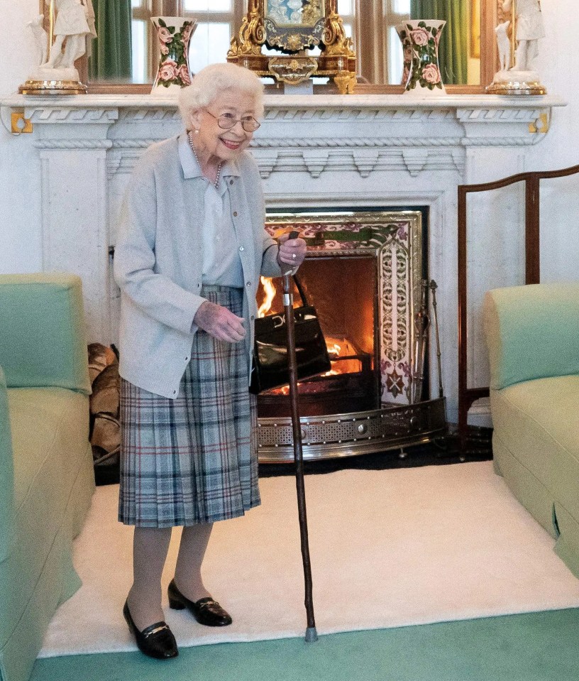 The Queen at Balmoral, in the final picture taken of her