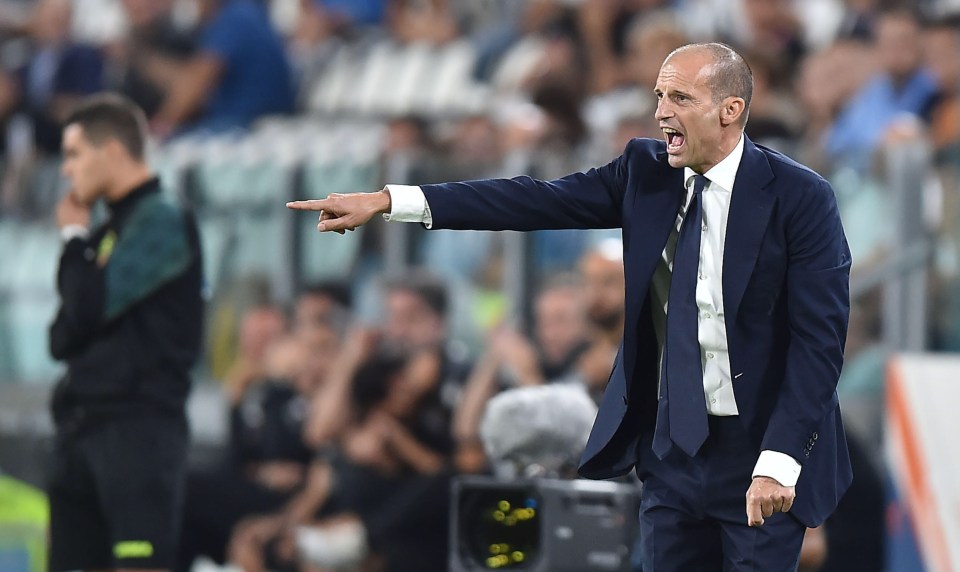 Massimiliano Allegri was left furious on the touchline