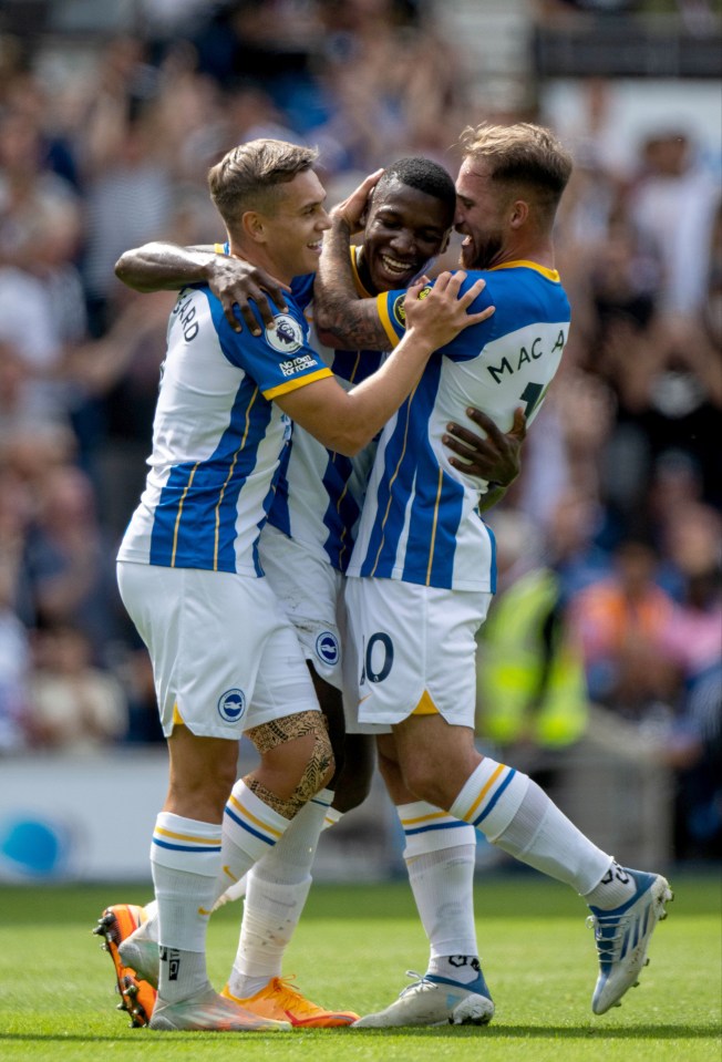 Caicedo quickly gave Brighton the advantage