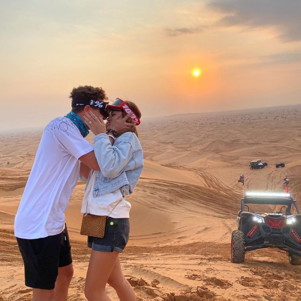 The pair, both 22, went public with their relationship in January