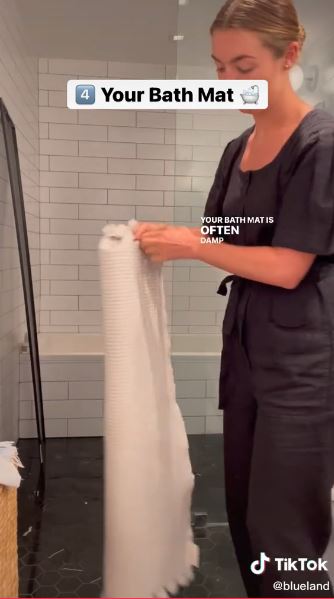 Bath mats are also often forgotten aboout