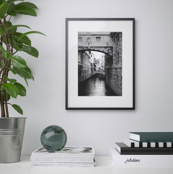 The £10 Ikea frames are great for adding a personal touch to any home