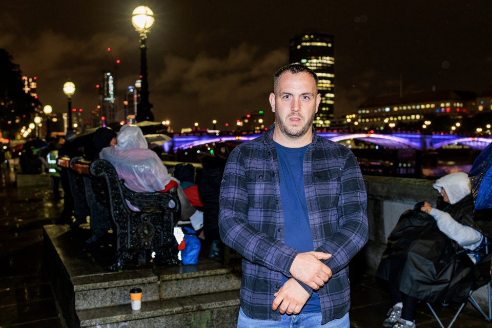 Gary travelled 800 miles to see the Queen lie in state in Holyrood and queued up again in London