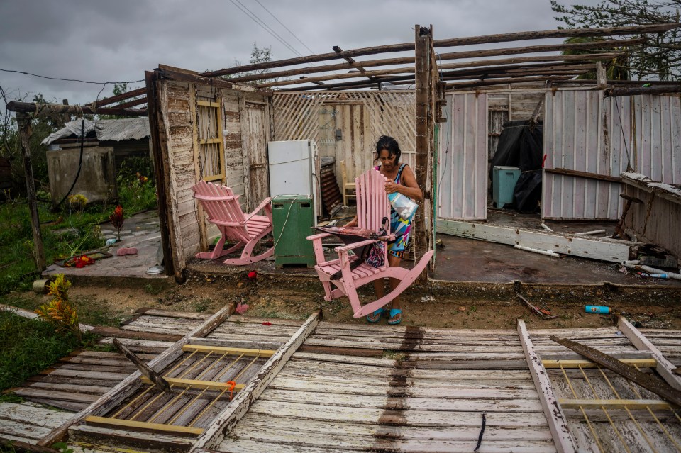 Homes in Cuba have been decimated by the destructive weather front