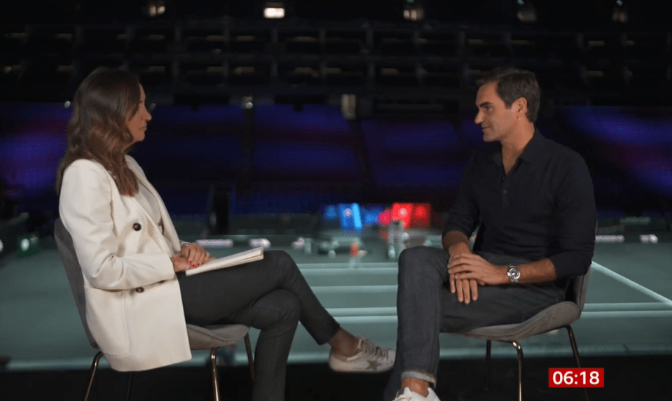 Sally had the opportunity to speak to tennis legend Roger Federer after his retirement announcement