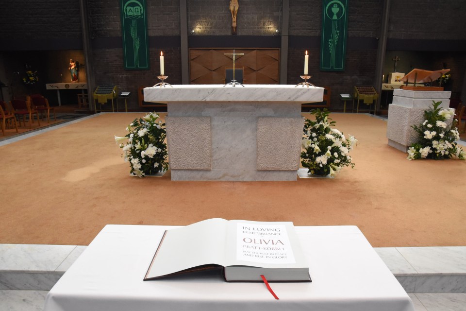 The service took place at St Margaret Mary’s Catholic Church in Liverpool