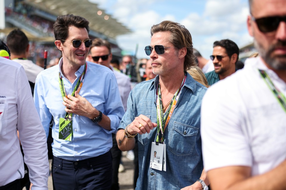 Brad Pitt attended last weekend's United States GP