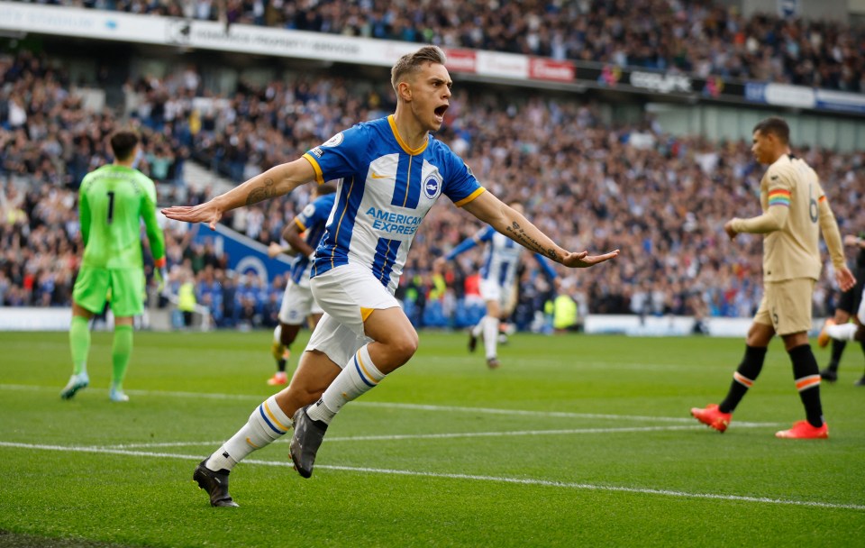 Leandro Trossard fired the hosts ahead after just five minutes
