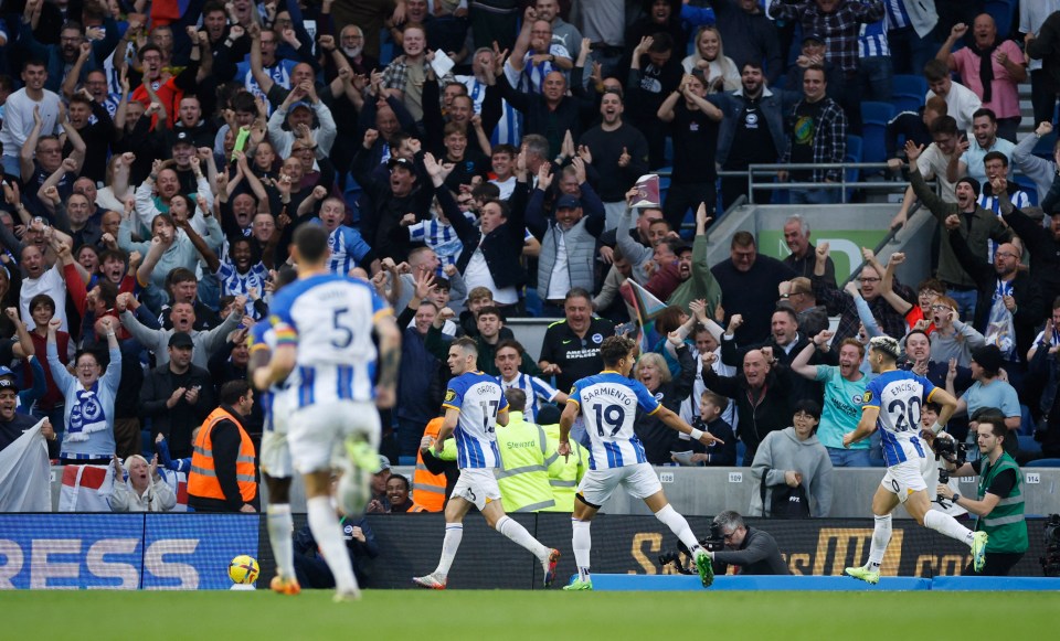 Brighton made sure of the result with a fourth goal in the dying moments