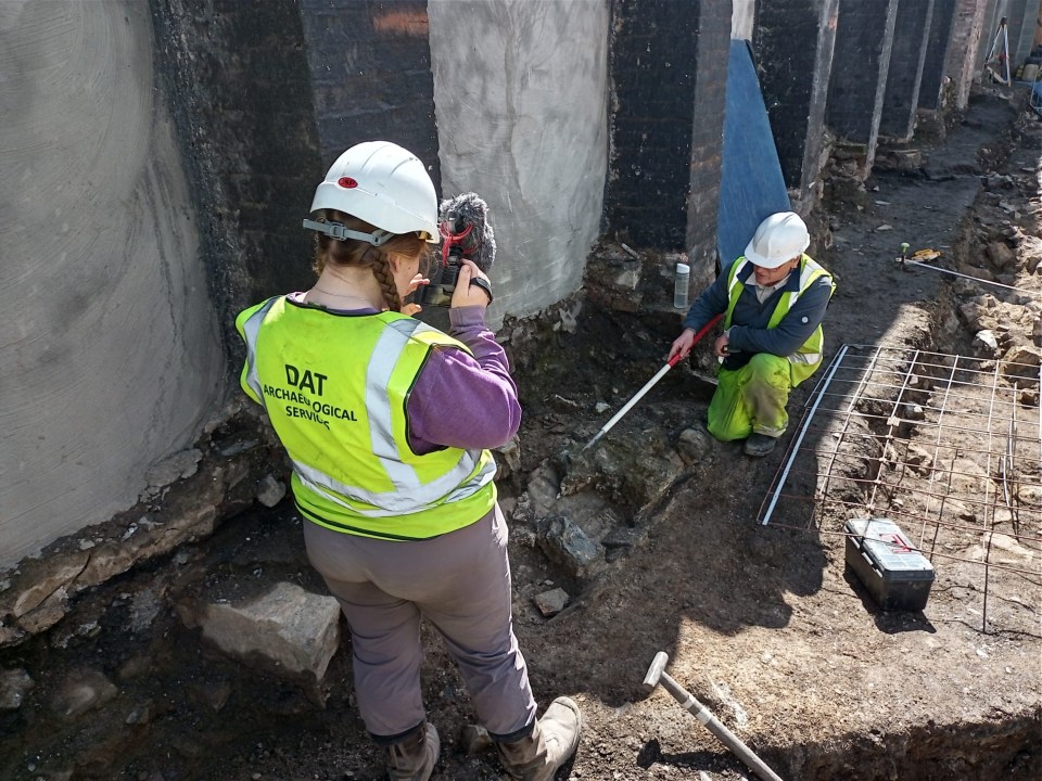 Archaeologists believe the ruins are from St Saviour's Priory