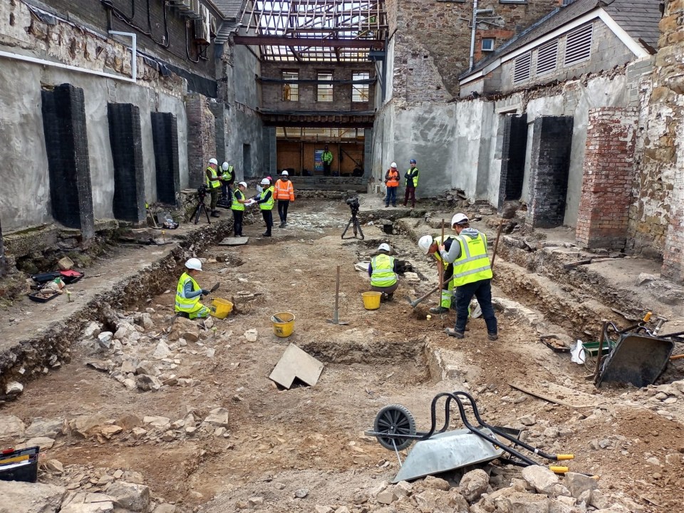 The remains of 300 people, including children, were unearthed by archaeologists