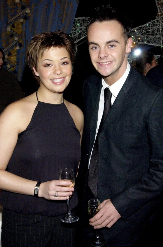 She was previously married to Ant McPartlin, seen here in 2001