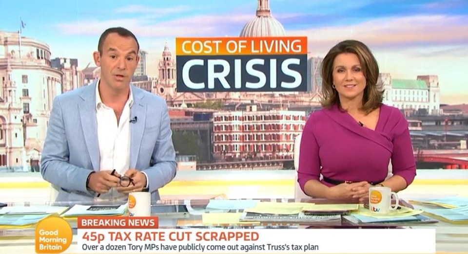 Martin has been giving financial advice after energy bill hike