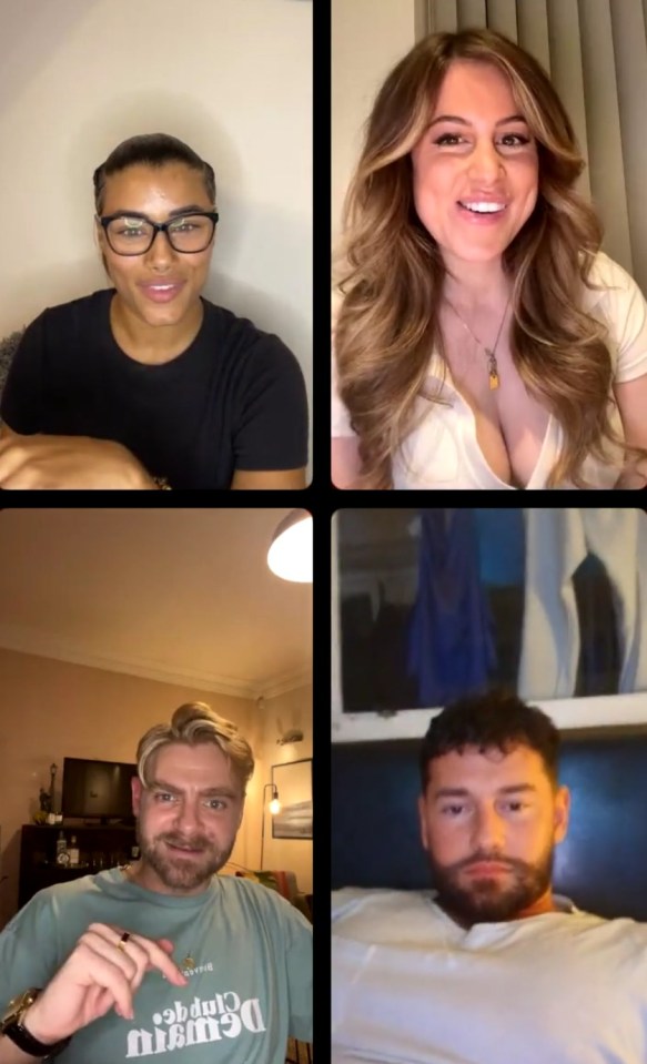 Chanita shared the moment during an Instagram live last night with Sophie, Adrian and Duka