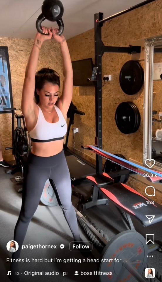 Paige is embarking on a new fitness journey