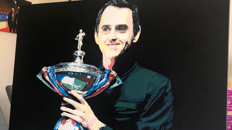 A year ago he was painting the legend from the tele to raise extra funds