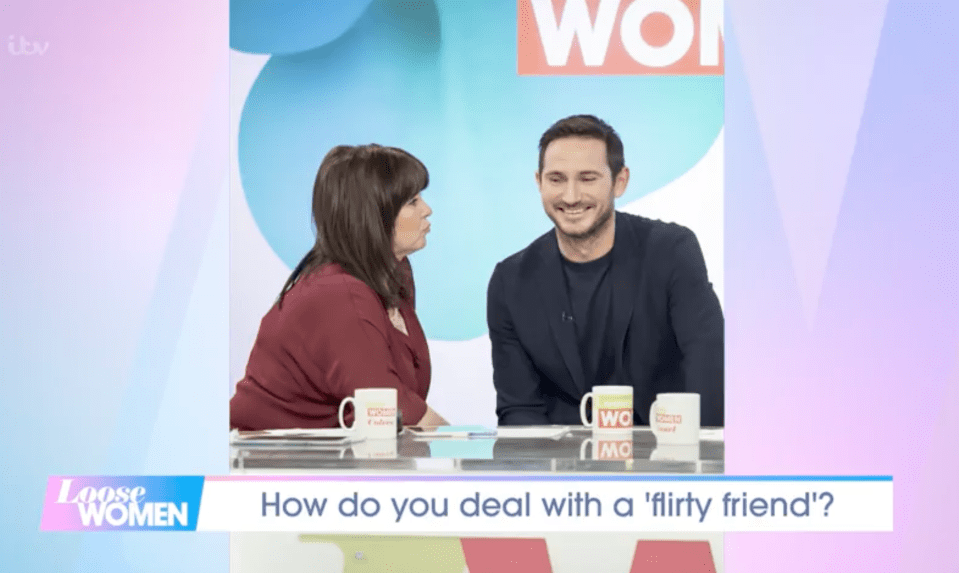 Coleen admitted flirting with Christine's husband Frank Lampard