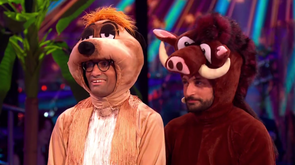 Fans think the Timon and Pumbaa outfits did the pair no favours