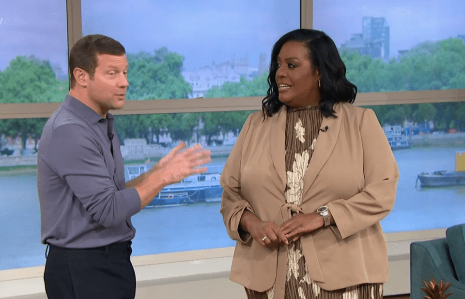 Dermot O'Leary commented on Alison's smart look when they opened the show