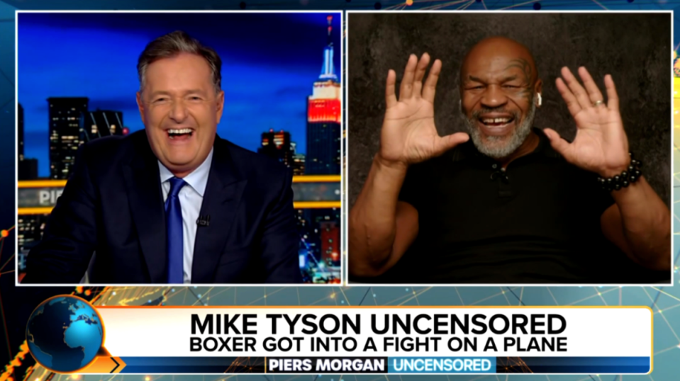Tyson opened up on his famous flight bust up