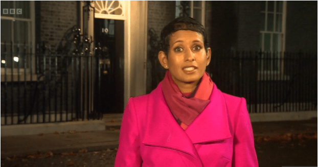 Naga reported outside No 10 early this morning
