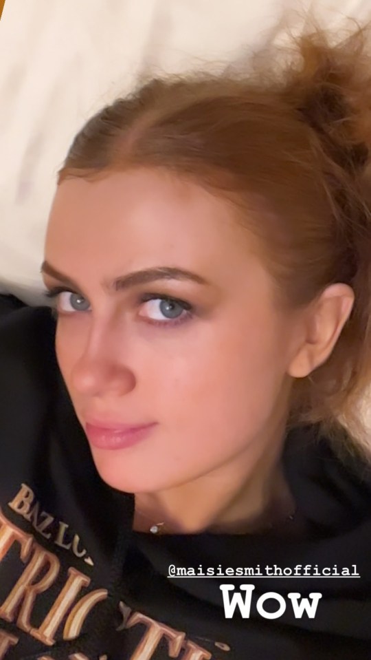 Max shared a picture of Maisie as they spent some rare time apart