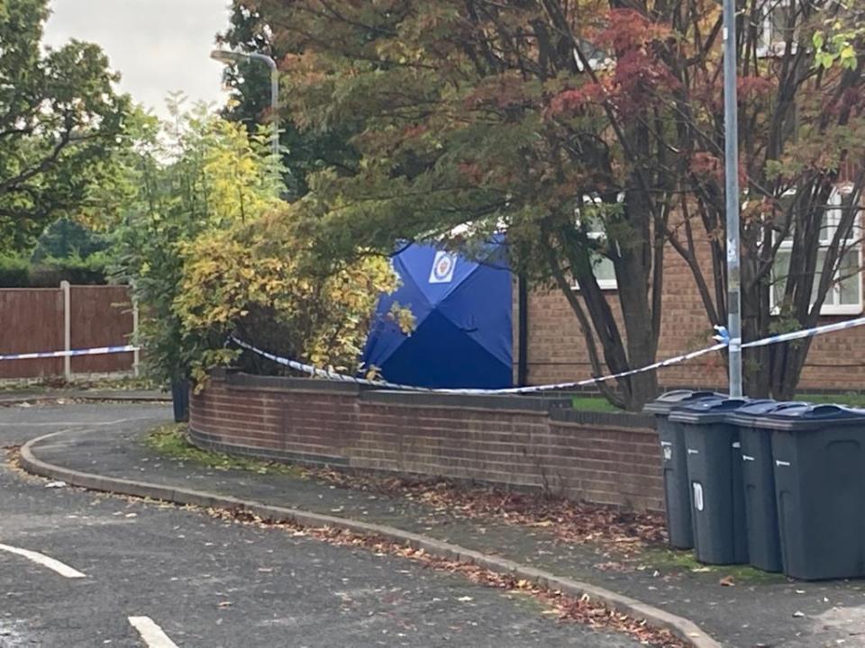Police have set up a crime scene on Washington Drive in Handsworth Wood, Birmingham
