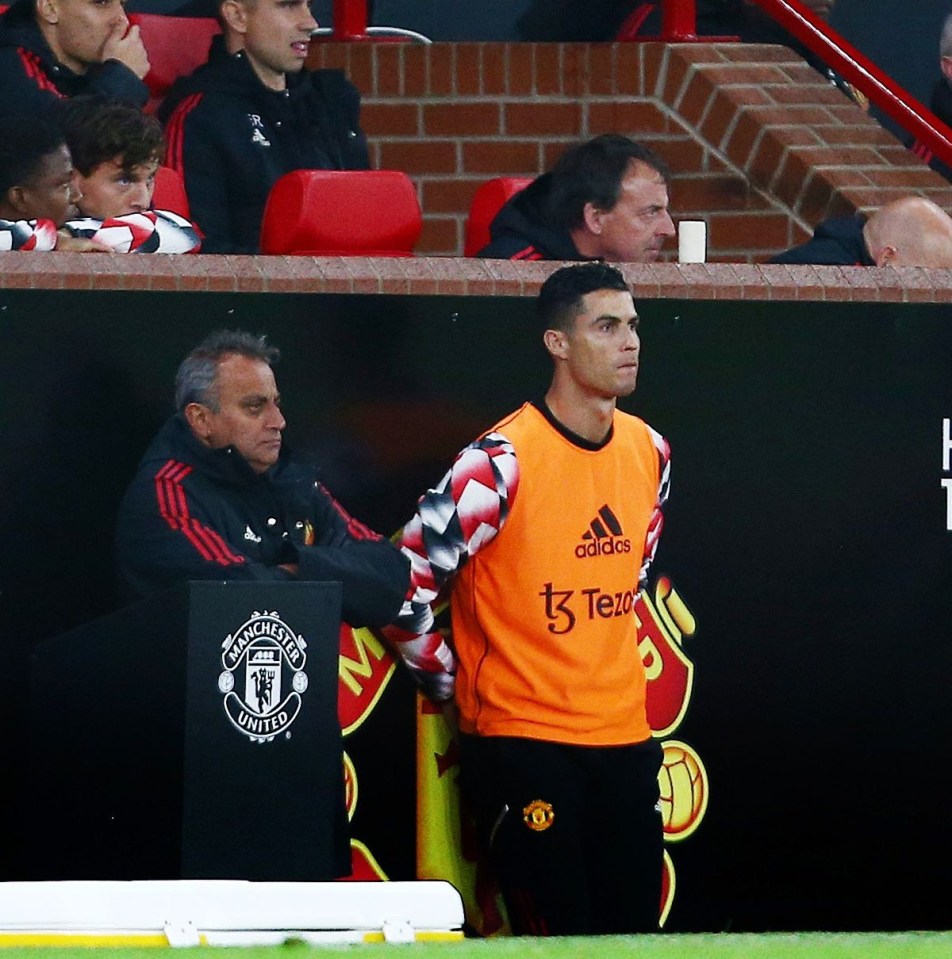 Ronaldo found himself back on the bench against Tottenham
