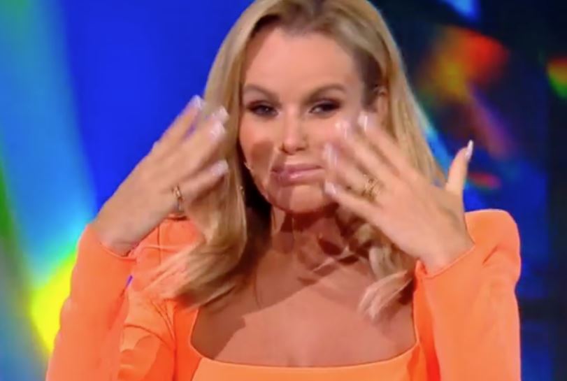 The panellist couldn't hide her emotional