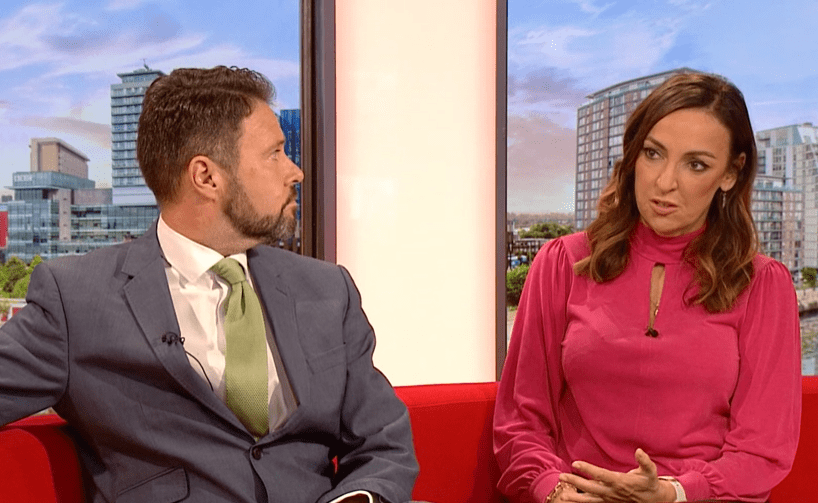 It appeared the segment had run over time and Jon was forced to interrupt Sally