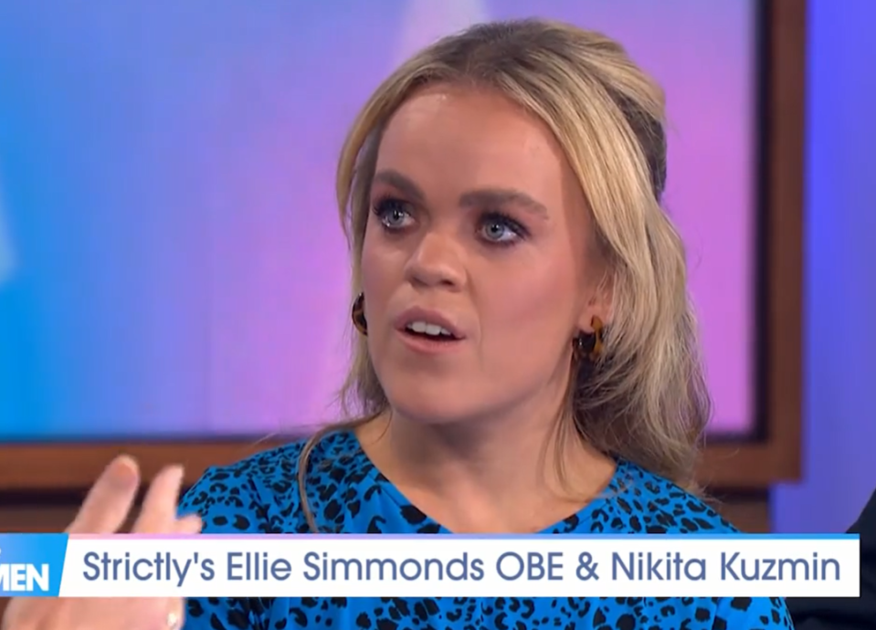 Strictly's Ellie Simmonds and Nikita Kuzmin made a huge error on Loose Women today