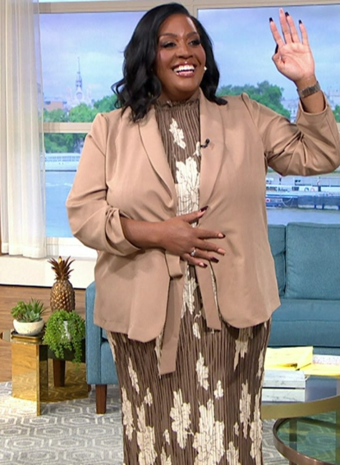 Alison Hammond revealed her incredible figure on This Morning today