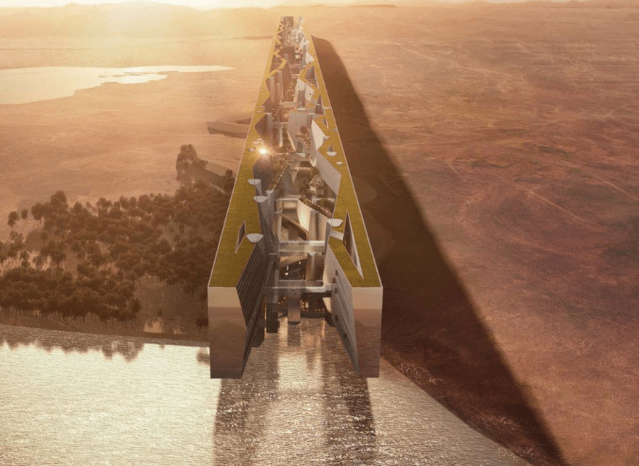 The plane is for a megacity dubbed an 'Earth Scraper'